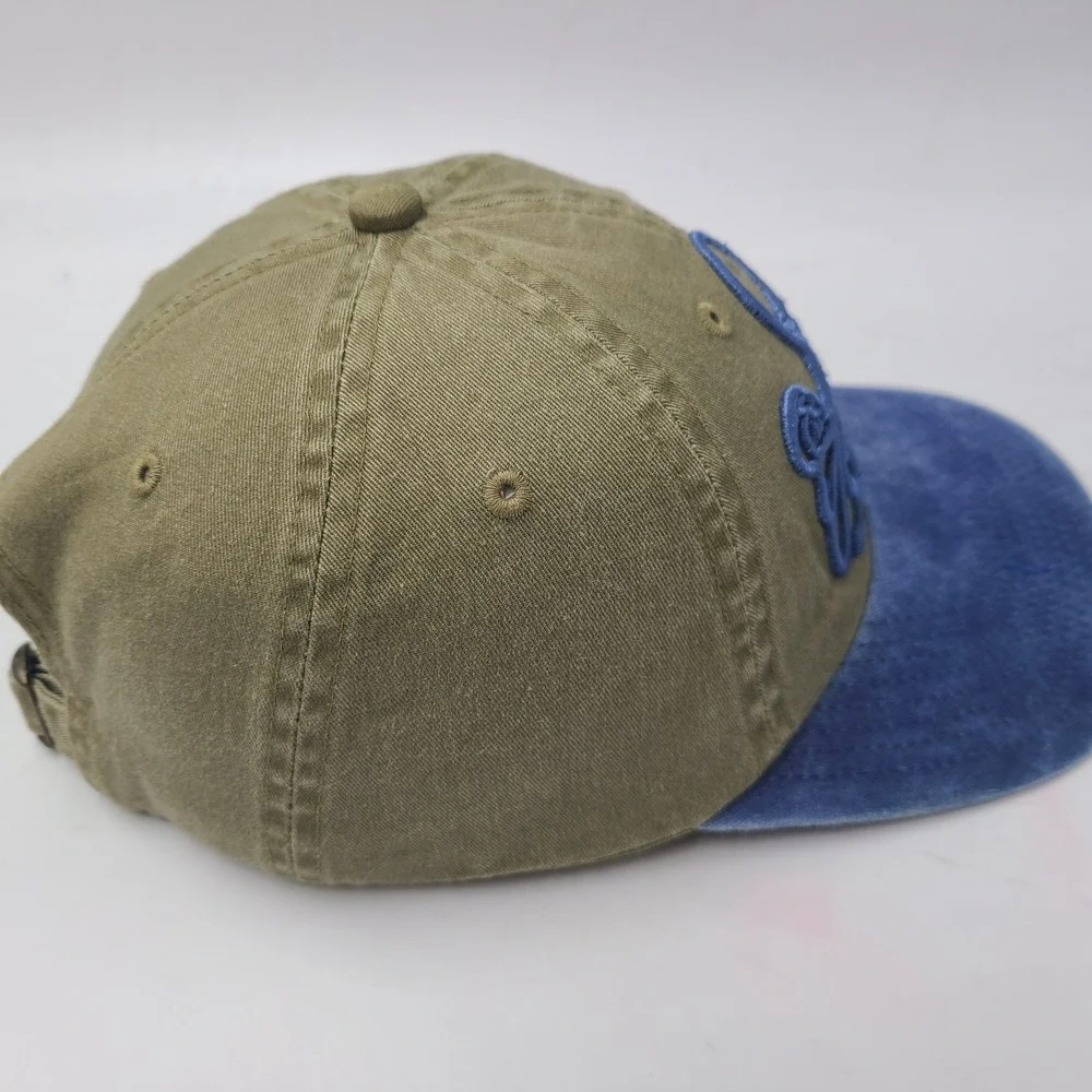 Sacagawea Hat Strapback (Fits Small)‎ Beige Blue Adjustable Lewis & Clark Casual